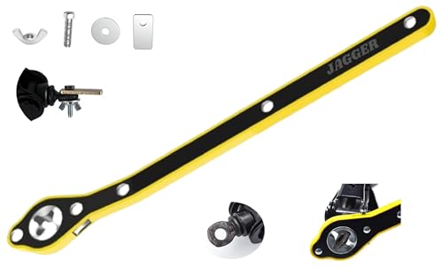 Jagger Jag240 Original Universal Car Scissor Jack Ratchet Wrench | 360 Forward And Reverse Knob Labor Saving Design | Scissor Ja
