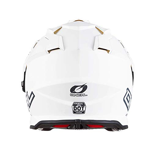 O'Neal unisex adult Full-face-helmet-style Sierra II Helmet Flat White M 57 58cm , White, Medium US