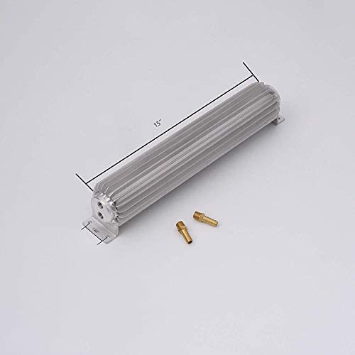 Universal 15inch Dual Pass Aluminum Finned Transmission Oil Cooler