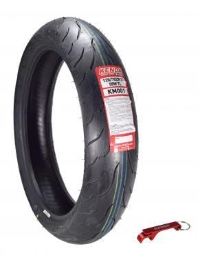 Kenda Km1 Sport Touring Front Motorcycle Tire 120/70Zr17 58W Tl W/Headwear