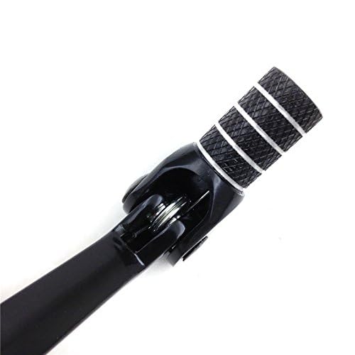 XKH- Motorcycle Black High Tensile Strength Aluminum Folding Rear Brake Pedal Foot Lever Compatible with CBR 600/ F4 / F4i 1999-