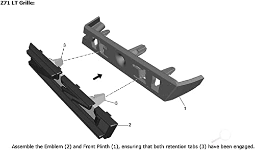 1 Oem Grille Z71 Front Emblem 3D Badge Compatible With 2019-2025 Silverado Tahoe Suburban Rst 1500 Hd 2500 Hd 3500Hd 84384428 (C
