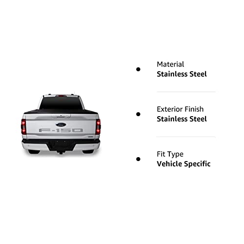 Putco 55559Fd 2021-2022 Ford F-150 (Cut Letters/Stainless Steel) Tailgate