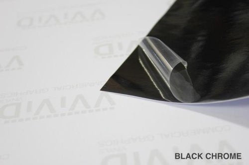 VViViD Black Mirror Chrome Vinyl Wrap Self-Adhesive Film Air-Release Bubble and Air-Free 3MIL (15ft x 5ft)