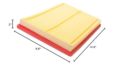 ECOGARD XA3462 Premium Engine Air Filter Fits Ram 1500 5.7L 2011-2021, 1500 3.6L 2013-2020, 1500 Classic 5.7L 2019-2021, 2500 6.4L 2014-2018, 2500 5.7L 2011-2018, 1500 3.0L DIESEL 2014-2021