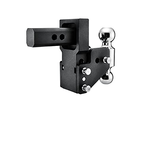 B&W Trailer Hitches MultiPro Tow & Stow, 2 Receiver, Tri-Ball, 10,000 GTW, 2.5 Drop, Black - TS10064BMP