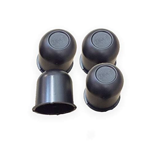 4 Black Trailer Wheel Hub Center Cap 3.125 Diameter Travel Trailer, Camper RV (Black)