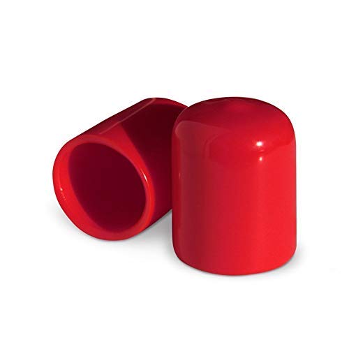 AUTOMOTIVATED ColorLugs Vinyl Lug Nut Cover - Red, Flexible Fit for 21-23 mm, Pack of 20 with Deluxe Extractor, Made in The USA