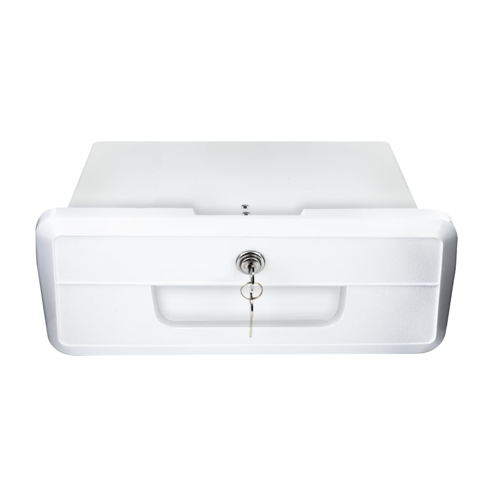 Pactrade Marine Boat Pontoon Yacht Storage Compartment Durable Standard Lightweight Lockable Abs Locking Plastic Glove Box White
