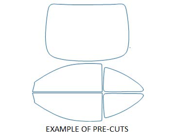 TRUE LINE Automotive Nano Ceramic Window Tint for Car - Pre-Cut Ceramic Tinting Film Kit - Customize Shade: 5%, 20%, 35%, 50%, All Sides & Back Windows, Blocks 82% IRR & 99% UV Rays - DIY Install