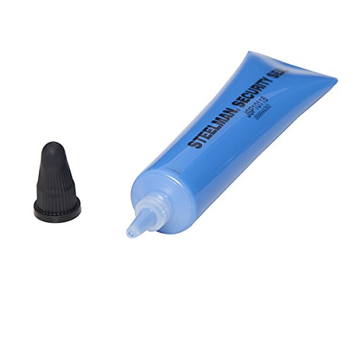Steelman 1-Ounce Security Seal, Pack Of 10, Bright Blue Stands Out On Automobile/Motorcycle Components, Adheres To Both Metal An