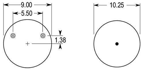 Torque Trailer Air Spring Bag (Replaces Firestone 9626, W01-358-9626, Hendrickson S-23720, C-23720, Goodyear 1R11-292) (Tr9626)