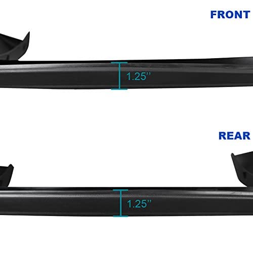 SPEC-D Tuning Fender Flares, Black Polypropylene, 2007-2013 Chevy Silverado 1500, Model FDF-SIV07SBBK-RS, 69.3"