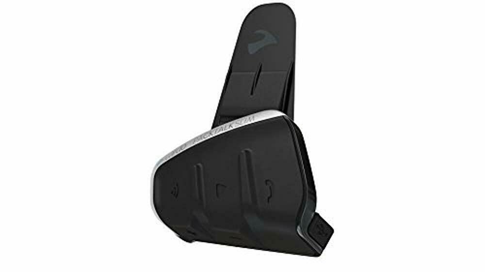 Cardo Pts00001 - Packtalk Slim Motorcycle Bluetooth Communication System Headset - Black, Single Pack