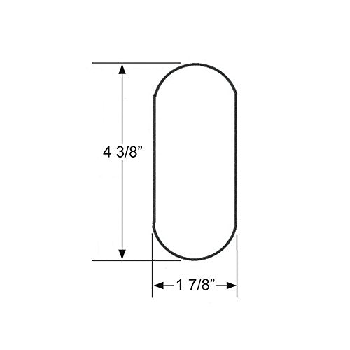 Blazer International B278Saw Oblong Stick-On Reflectors, Amber, 2 Pack