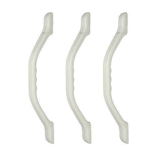 Manufacturers' Select ITC Weather Resistant Molded RV Grab Handle, Entry Step Support Grab Bar for RV, Boats, and Trailers (Gray