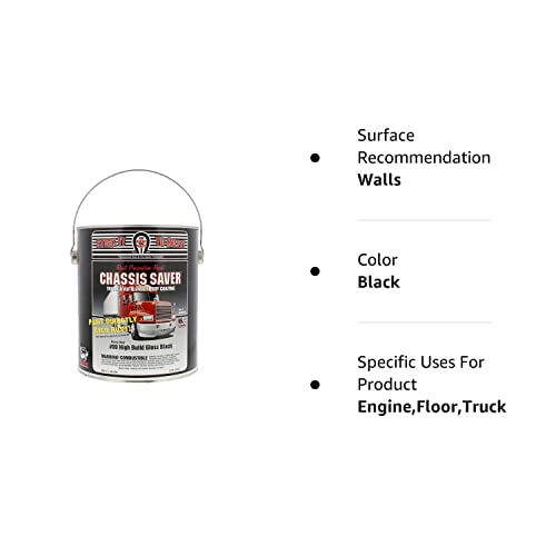 Magnet Paint Ucp99-01 Chassis Saver Rust Preventative Paint Gloss Black, 1 Gallon