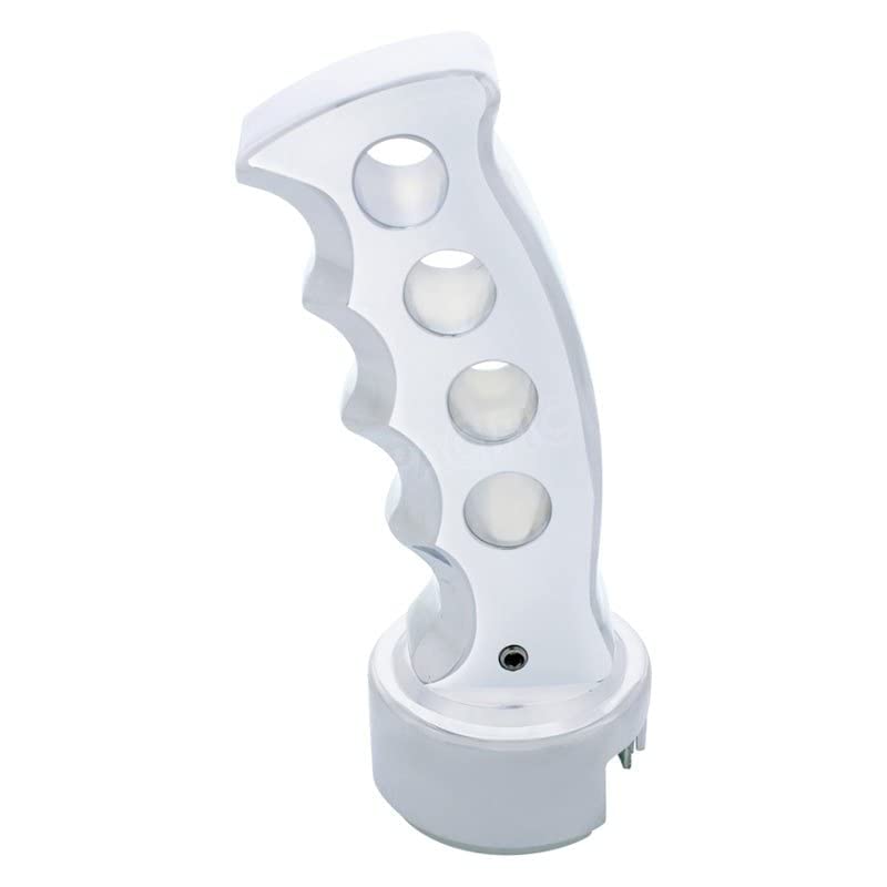 United Pacific 70683 - Manual Transmission Shift Knob - Chrome &quot;Gatling&quot; 13/15/18 Speed Gearshift Knob With Adapter