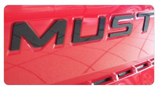 Eurosport Daytoa Compatible/Replacemet For Ford Mustang - Gt -Rear Bumper Letters (1994-1998)