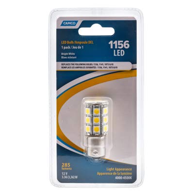 Camco 54605 12V 285L Wht Rv Bulb - Quantity 6
