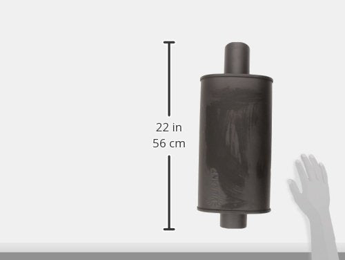 Vibrant Performance Vibrant 1147 Streetpower Black Flat Oval Muffler, 20 Inches