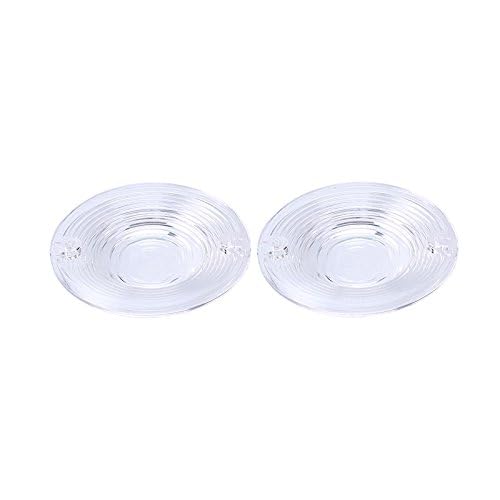 Zytc White Clear Harley Turn Signal Lens Lenses Covers 3 1/4'' For Harley Touring Flat Electra Glide Road King Pack Of 2