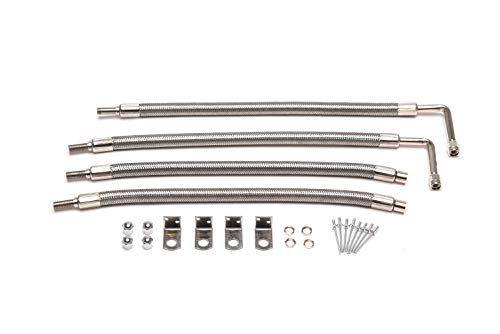 Wheelmaster Wheel Masters 8110A Stainless Steel Hub Mount - 4 Hose Kit For 22 Aluminum Wheels