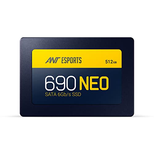 Ant Esports 690 Neo Sata 2.5 512Gb Internal Solid State Drive/Ssd With Sata Iii Interface, 6Gb/S, Fast Performance, Read/Write 