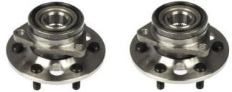 Trq Front Wheel Hub Bearings Assembly Set Compatible With 1988-1991 Chevrolet K1500 Gmc