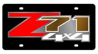 Eurosport Daytona- Compatible With -, Chevrolet Z71 4X4 License Plate