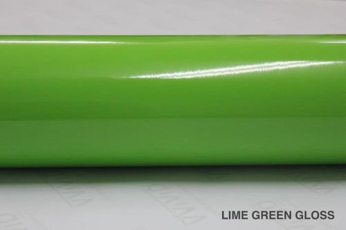 Vvivid Lime Green Gloss 60 Inches X 1 Foot Car Wrap Vinyl Roll With Air Release 3Mil-Vvivid8