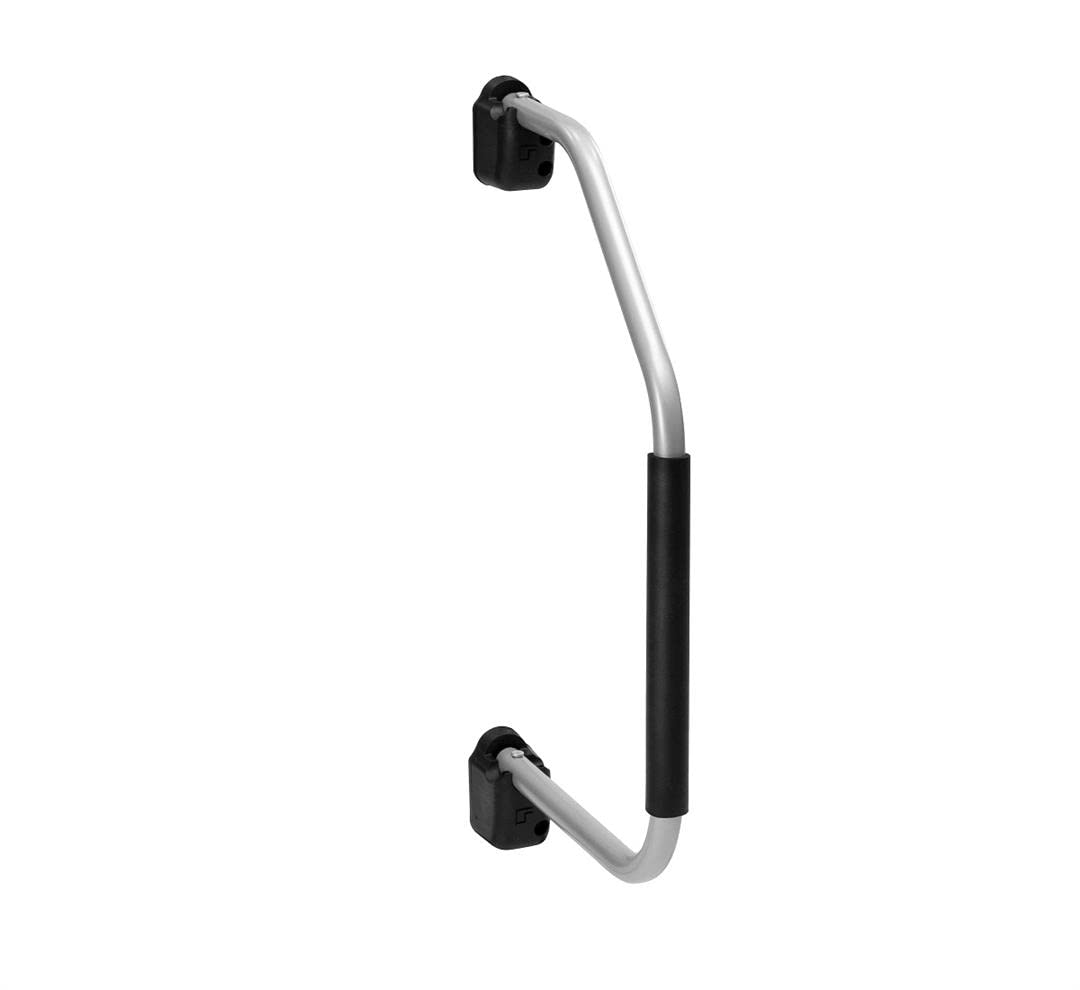 Lend-a-Hand Folding RV Handrail Satin Metal