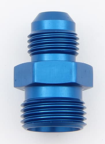 Aeroquip Fcm2243 Blue Anodized Aluminum An Flare To Metric Adapter