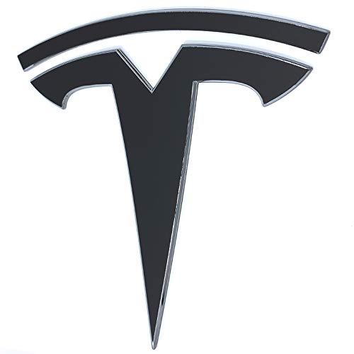 Logo Decal Wrap For Tesla Model Y, 4-Pc Set (Matte Black)
