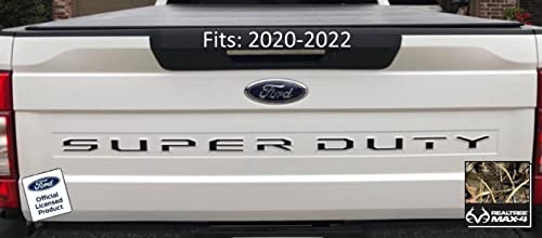 Ford Super Duty Letter Inserts Inlays Decals Stickers (Thin) For Tailgate (2020-2022) F250 F350 F450 (Realtree Max4) - Max4