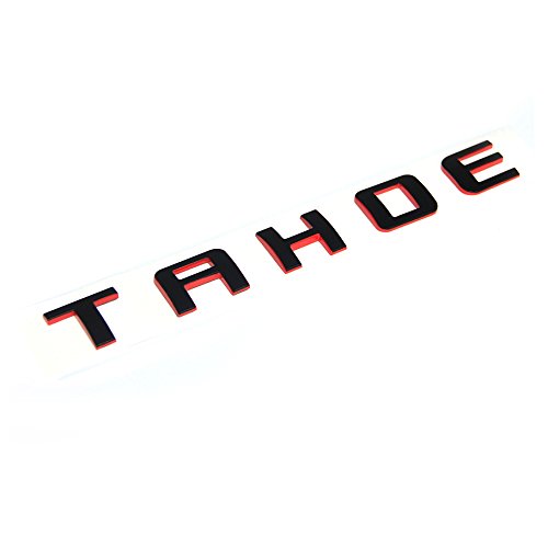 Yoaoo 3X OEM Tahoe Red Line Nameplate Emblem Badge Letter 3D Logo for Suburban Original Redline