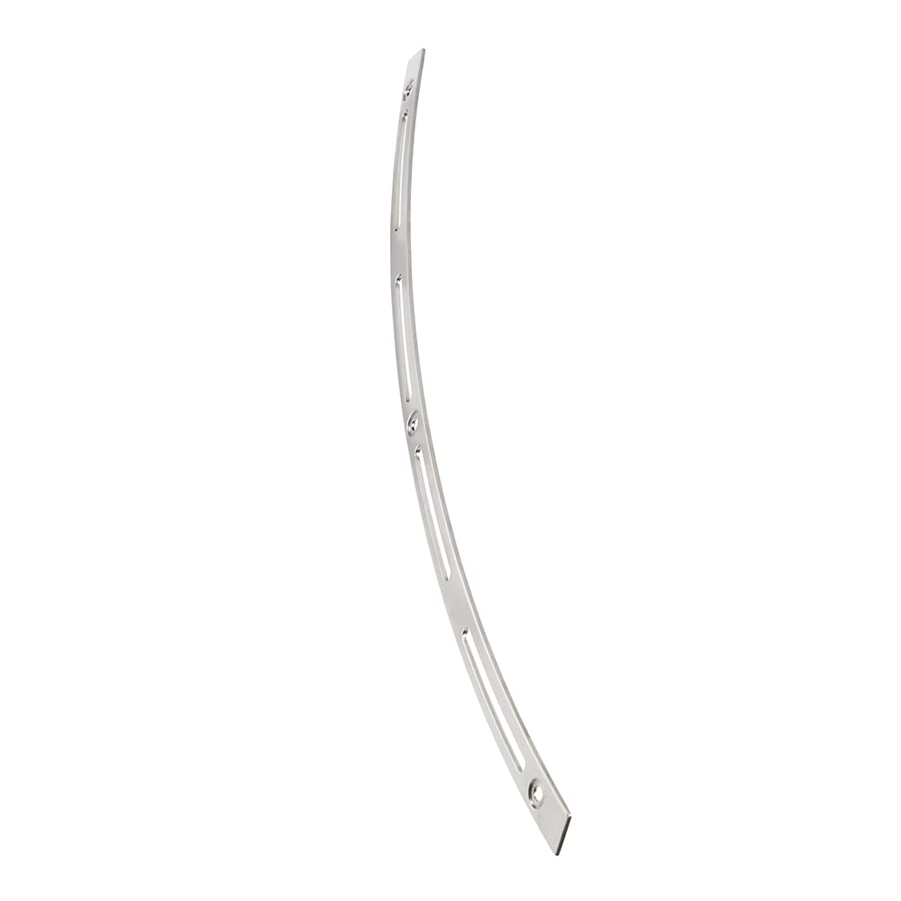 Wynmoto Polished Stainless Slotted Batwing Windshield Windscreen Trim Chrome Compatible For 96-13 Harley Touring Electra Street Glide Ultra Limited Tri Glide 1996-2013