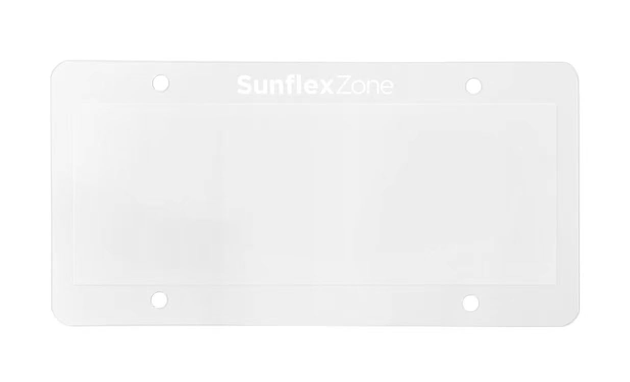 License Plate Privacy Protector Cover, Clear Reflective Waterproof Tag and Weather-Resistant Shield, Transparent Security Guard