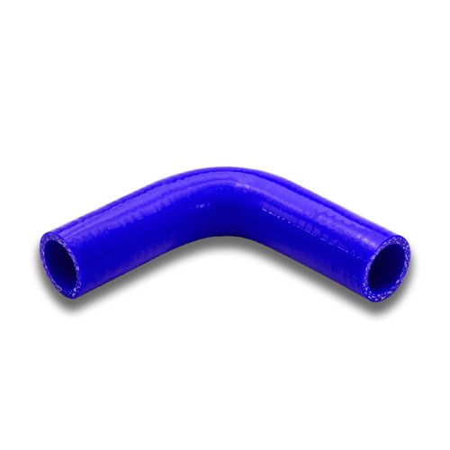 Auto Dynasty 1.25 Inches 90 Degree Elbow Turbo/Intercooler/Intake Piping Coupler Silicone Hose, (Blue)