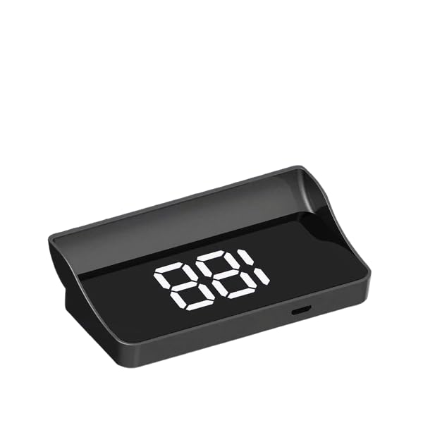 Techadro Tah2 Highresolution, No Delay Headup Display, Plug And Play For All Cars (White Display)