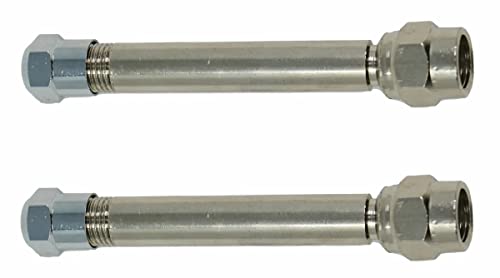 Tireminder 2 Inch Straight Valve Extender, 2 Pack