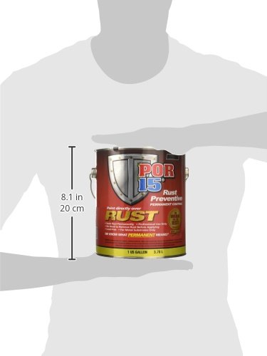 Por-15 Top Coat Paint, Direct To Metal Paint, Long-Term Sheen And Color Retention, 16 Fluid Ounces, Silver