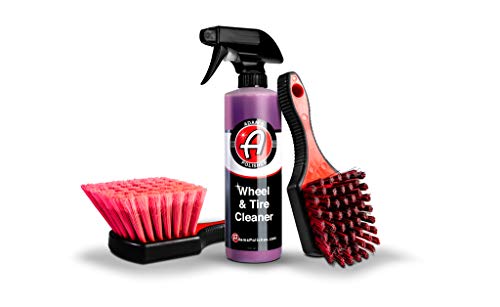 Adam'S Polishes Wheel & Tire Cleaner Combo - Professional All In One Tire & Wheel Cleaner W/Wheel Brush & Tire Brush  Car Wash W