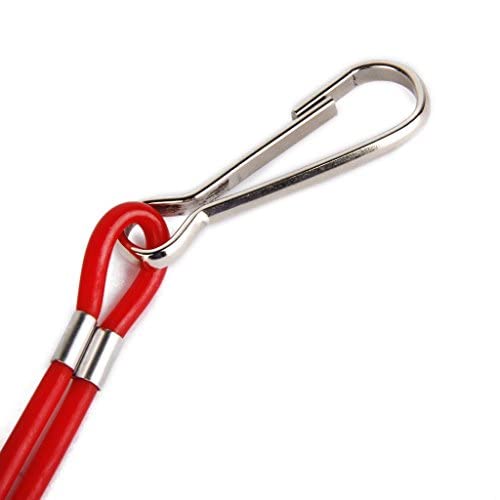 Stoncel 2Pc Safety Boat Motor Outboard Kill Switch Key Lanyard Ignition Red