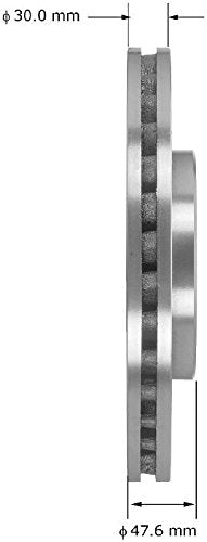 Bendix Premium Prt5957 Front Brake Rotor For Mercedes-Benz E300 2009-2008, E320 2005-2004, E350 2009-2006