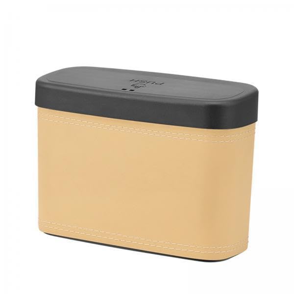 HEAVENGLOW 5xMini Car Trash Can Portable Car Garbage Can for Automotive Home Desktop Beige|Trash Cans & Wastebaskets