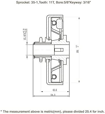 Jeremywell Centrifugal Go Kart Clutch 5/8' Bore 10 Tooth 10T For 40,41,420 Chain 6.5Hp