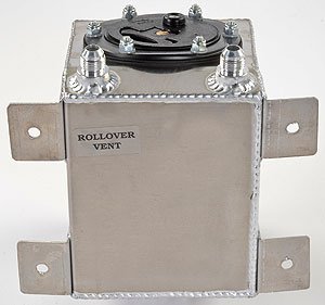 Rci 2010A Aluminum Fuel Cell, Natural Aluminum Color, 1 Gallon, 6L X 6W X 6H