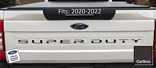 Ford Super Duty Letter Inserts Inlays Decals Stickers (Thin) For Tailgate (2020-2022) F250 F350 F450 (Caribou) - Fcaribou