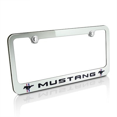 Elite Automotive Products, Inc. License Plate Frame for Ford Mustang (Chrome)